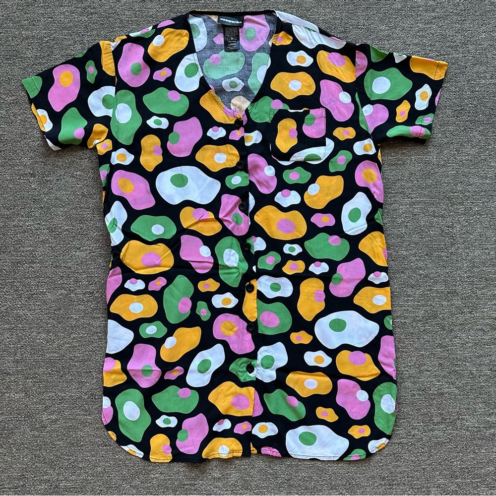 Nooworks Andie tunic dress in eggs, size large
